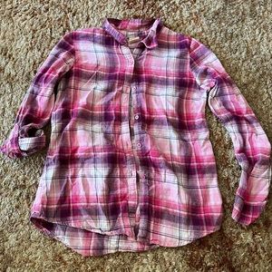 Girls Faded Glory Size L 10/12 Flannel
